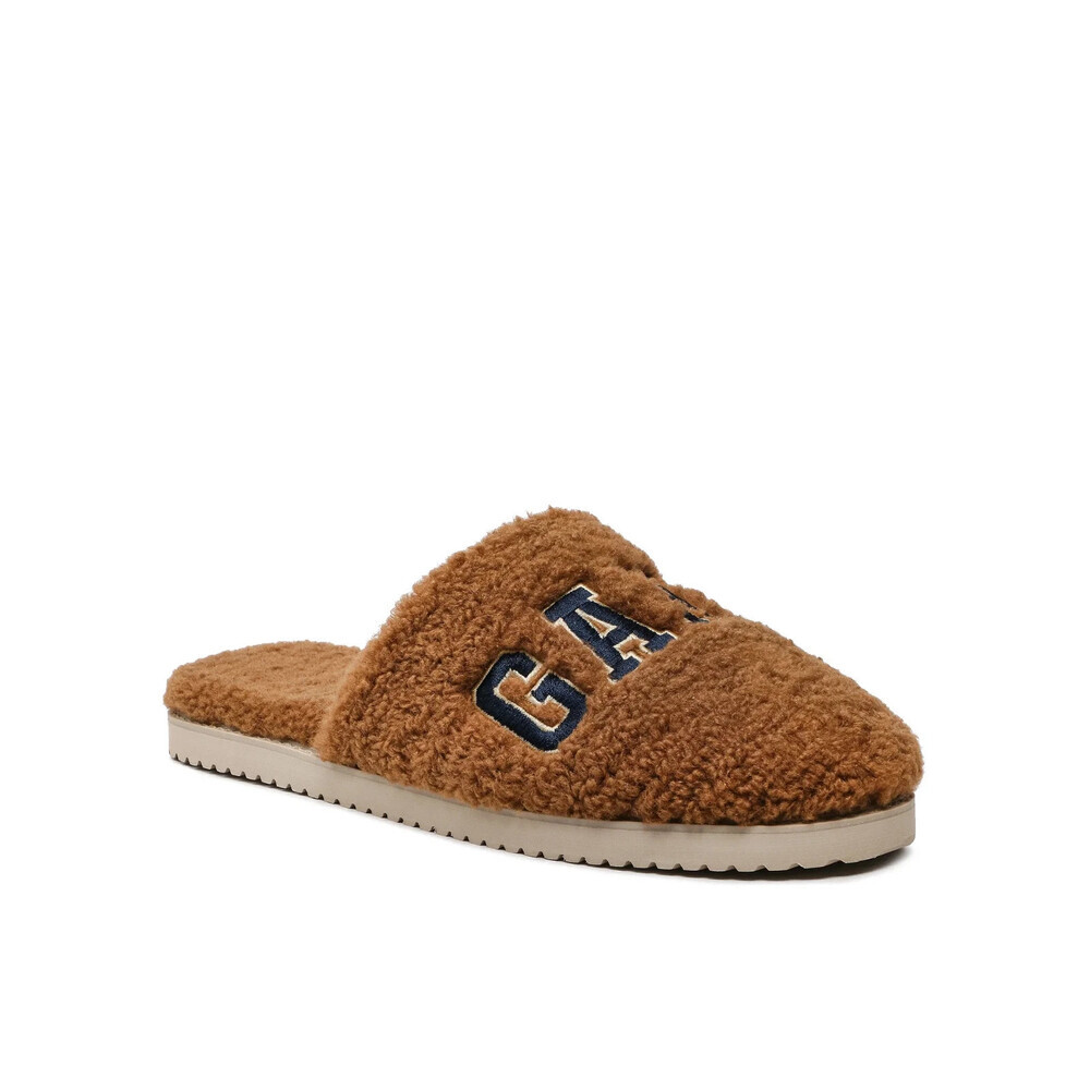 Gant Miltoon 25699358 Slipper Men US 10 Tobacco Brown Slip On Cozy Mule JOBB1490